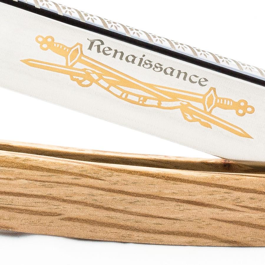 DOVO "Renaissance" Straight Razor 6/8", Spanish Oak Scales Straight Razor DOVO 