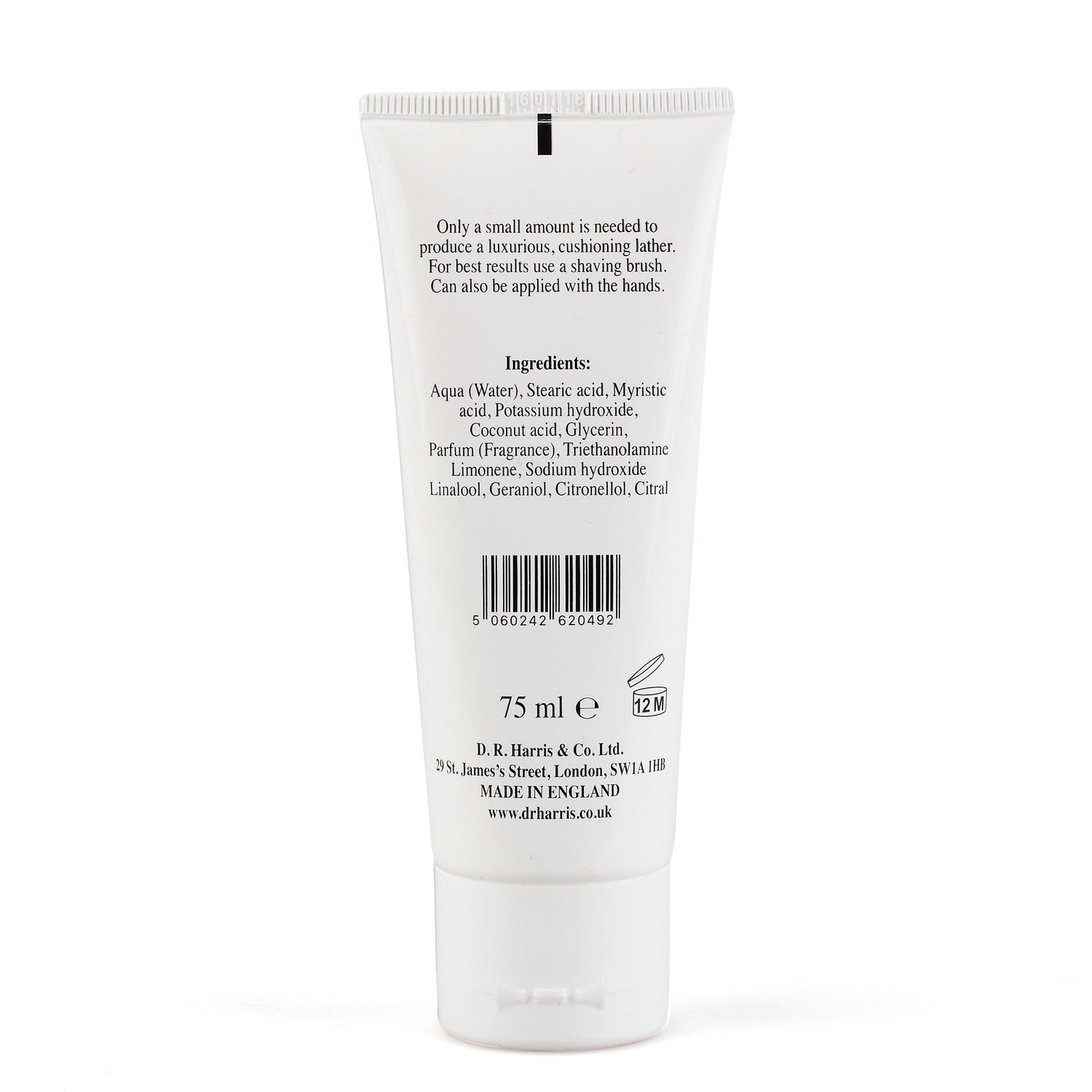 D.R. Harris Luxury Lather Arlington Shaving Cream, Travel Tube Shaving Cream D.R. Harris & Co 
