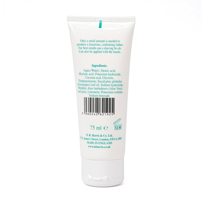 D.R. Harris Luxury Lather Eucalyptus Shaving Cream, Travel Tube Shaving Cream D.R. Harris & Co 