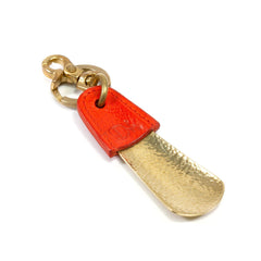 Diarge Brass and Leather Bottle Chasing Shoehorn Shoe Horn Diarge Gold – Orange 