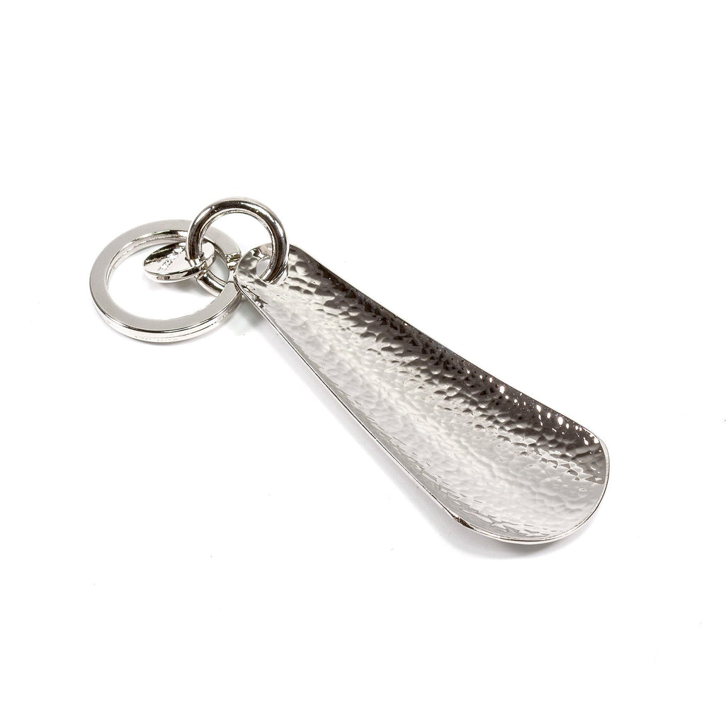 Diarge Brass Chasing Shoehorn Pocket Key Chain Keyring Diarge Silver 