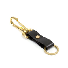 Diarge Brass and Leather Bottle Keyring Keyring Diarge 