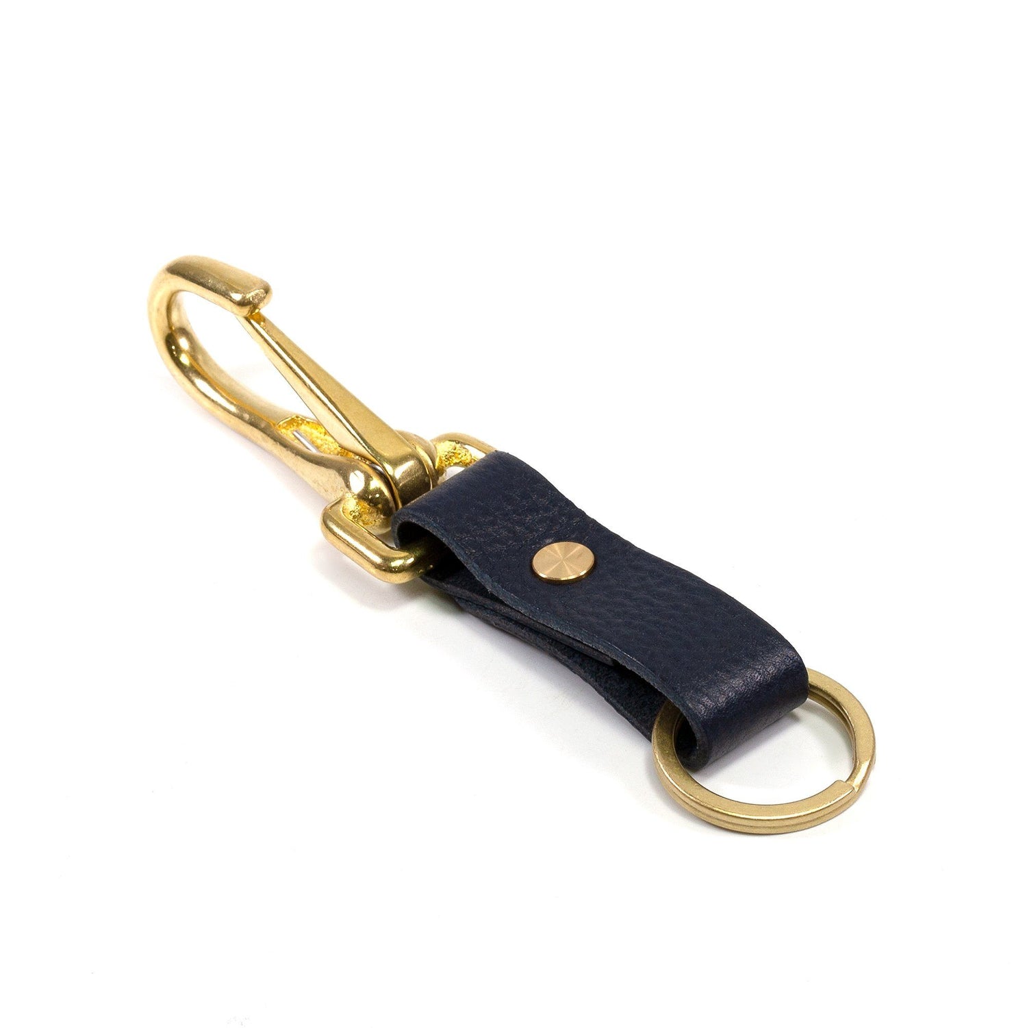 Diarge Brass and Leather Bottle Keyring Keyring Diarge 