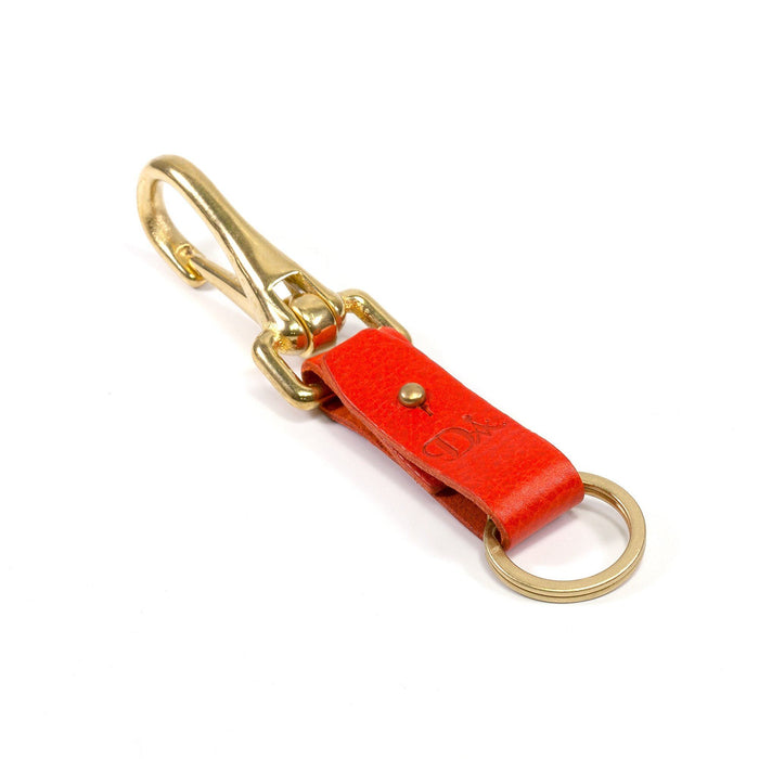 Diarge Brass and Leather Bottle Keyring Keyring Diarge Orange 