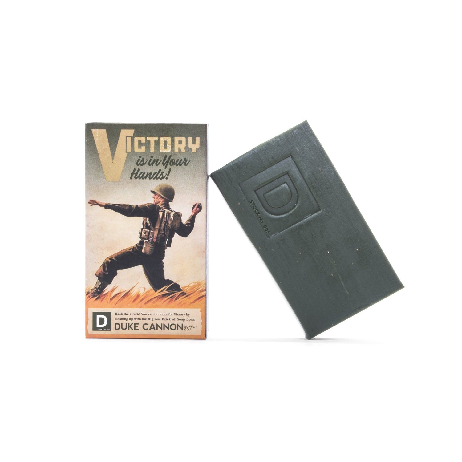 Duke Cannon Supply Co. Big Ass Brick of Soap, Victory (Green Bar) Body Soap Duke Cannon Supply Co Limited Edition WWII-era 