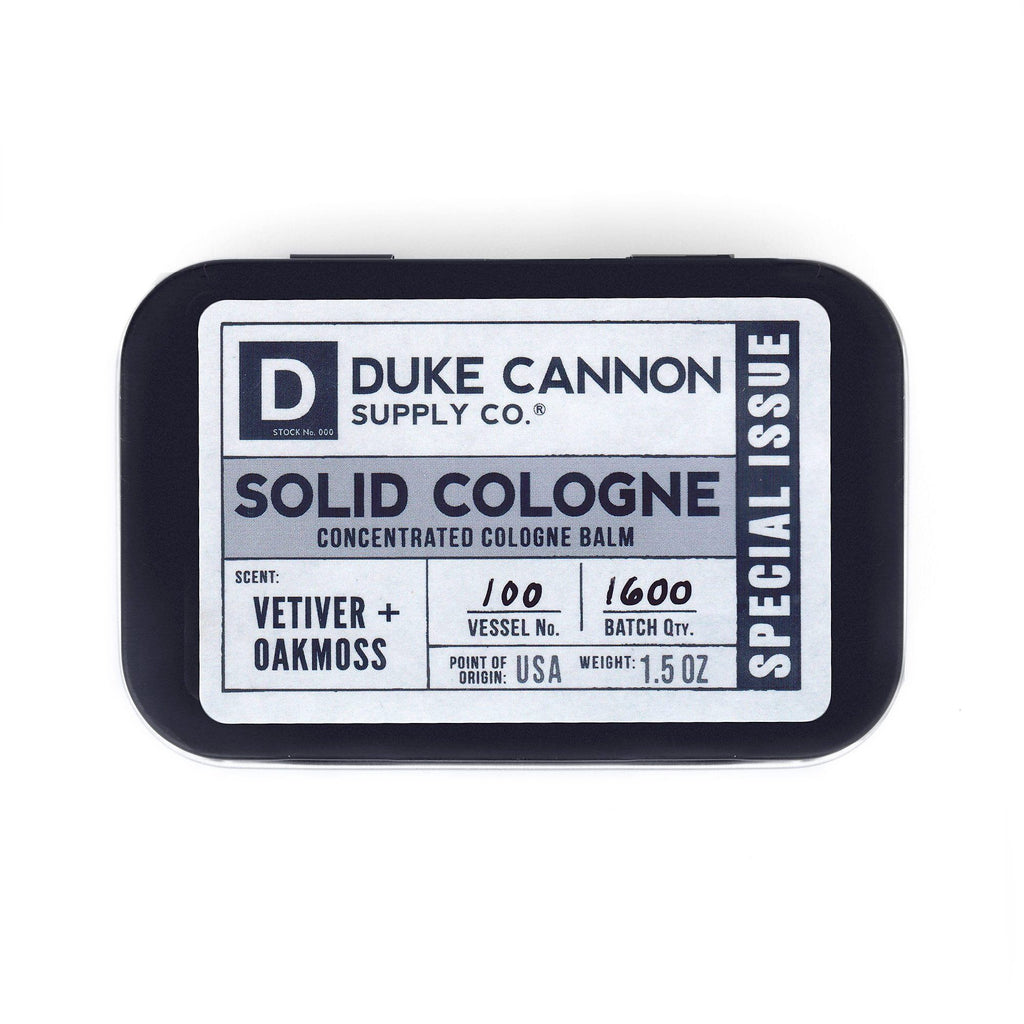 Duke Cannon Solid Cologne, Special Issue Fragrance for Men Duke Cannon Supply Co Vetiver & Oakmoss 