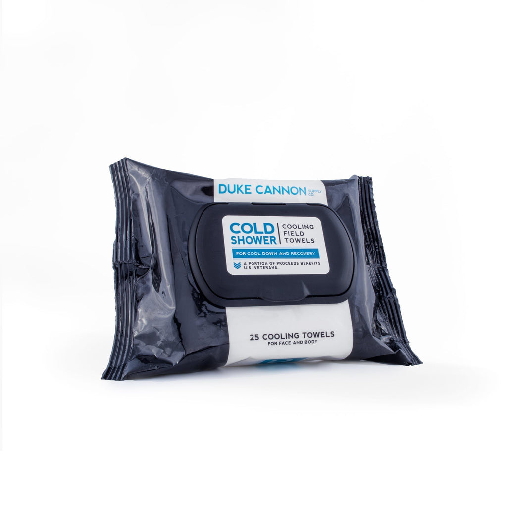 Duke Cannon Cold Shower Cooling Field Towels for Face and Body Shower Sheet Duke Cannon Supply Co 