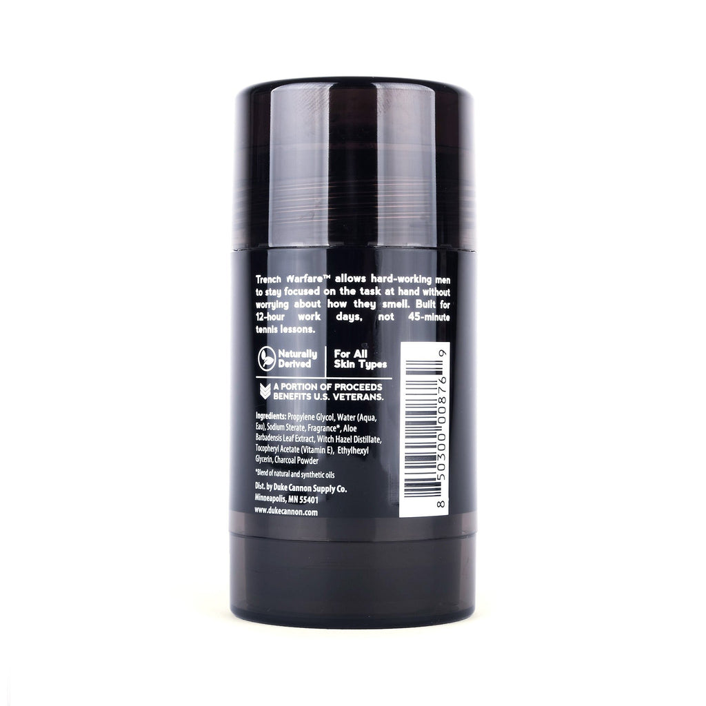 Duke Cannon Trench Warfare Natural Charcoal Deodorant Deodorant Duke Cannon Supply Co 