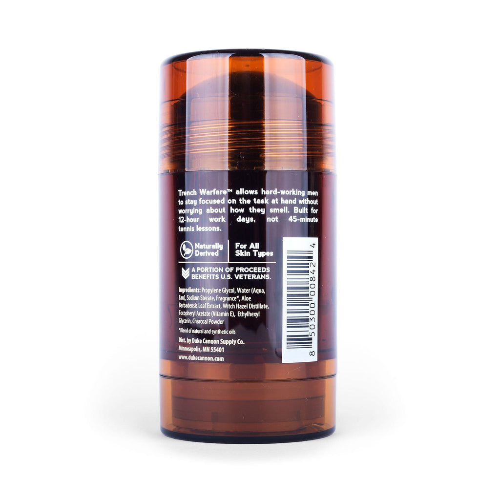 Duke Cannon Trench Warfare Natural Charcoal Deodorant Deodorant Duke Cannon Supply Co 