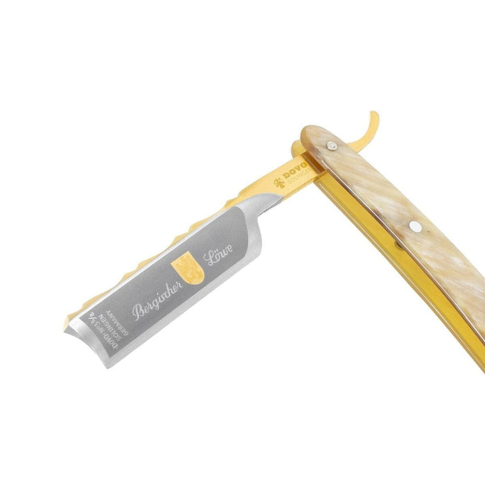 DOVO “Bergischer Löwe” Spanish Point Straight Razor 5/8”, Horn Scales Straight Razor DOVO 