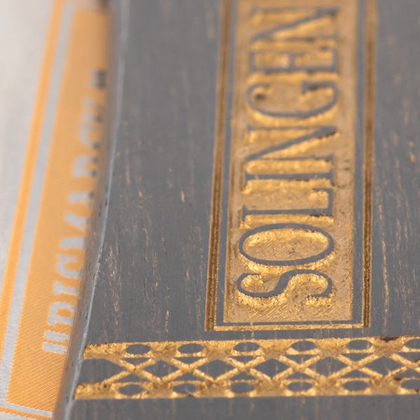 DOVO “Bismarck” Straight Razor 6/8”, Ebony Gold Scales Straight Razor DOVO 