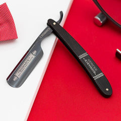 DOVO “Bismarck” Straight Razor 6/8”, Ebony Wood and Silver Scales Straight Razor DOVO 