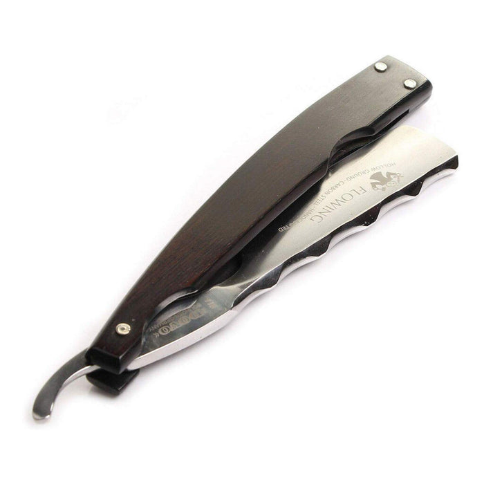 DOVO "Flowing" Straight Razor 6/8", Ebony Handle Straight Razor DOVO 