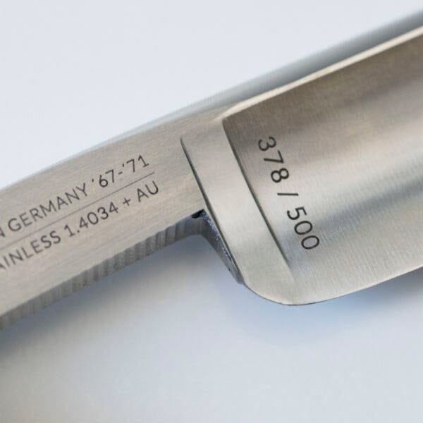 DOVO "THESIS BLUE" Straight Razor 6/8", Acrylic Handle. Straight Razor DOVO 