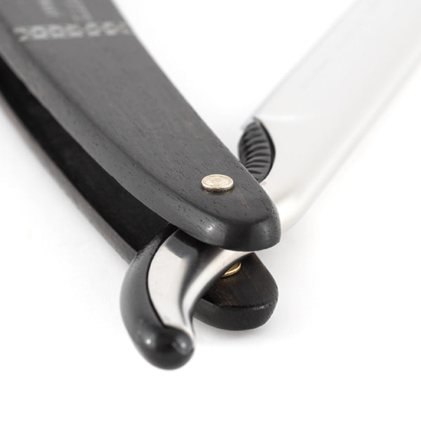 DOVO Stainless Steel Shavette, Ebony Handle Straight Razor DOVO 