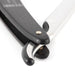 DOVO Stainless Steel Shavette, Ebony Handle Straight Razor DOVO 