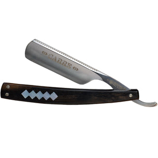 DOVO “Carre” Straight Razor 6/8”, Ebony Wood Handle Straight Razor DOVO 