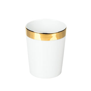 Decor Walther Porcelain White Tumbler, Gold or Platinum Toothbrush Holder Decor Walther Gold 