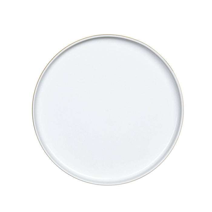 Decor Walther Porcelain White Multipurpose Tray, Gold or Platinum Multipurpose Tray Decor Walther 