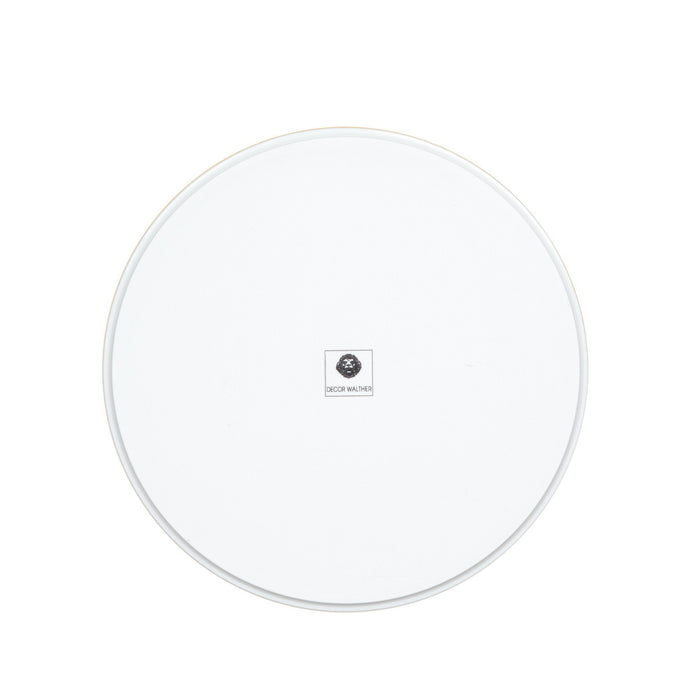 Decor Walther Porcelain White Multipurpose Tray, Gold or Platinum Multipurpose Tray Decor Walther 