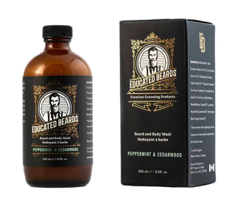 Educated Beards Beard and Body Wash Beard Wash Educated Beards Peppermint & Cedarwood 