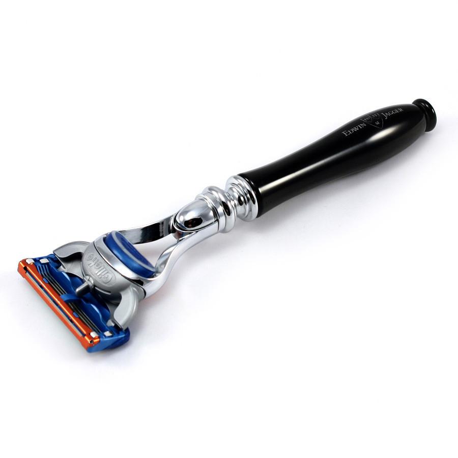 Edwin Jagger Chatsworth Gillette Fusion Razor Handle, Faux Ebony Cartridge Type Safety Razor Edwin Jagger 