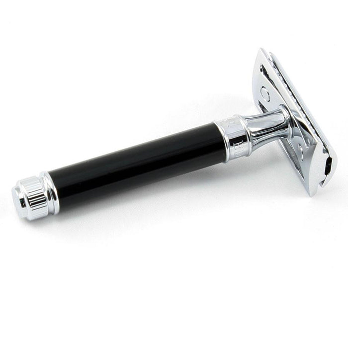 Edwin Jagger Classic Double-Edge Safety Razor in Ebony Double Edge Safety Razor Edwin Jagger 