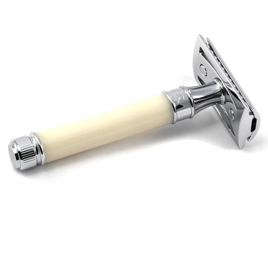 Edwin Jagger Classic Double-Edge Safety Razor in Ivory Double Edge Safety Razor Edwin Jagger 