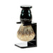 Edwin Jagger Best Badger Shaving Brush and Stand in Ebony, Medium Badger Bristles Shaving Brush Edwin Jagger 