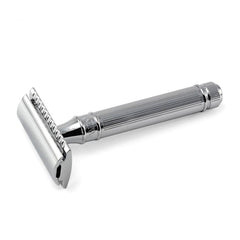 Edwin Jagger DE89L Classic Double-Edge Safety Razor, Lined Chrome Plating Double Edge Safety Razor Edwin Jagger 