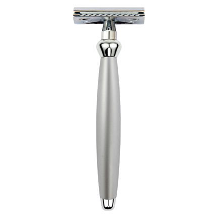 Edwin Jagger Bulbous Double Edge Safety Razor, Satin Handle Double Edge Safety Razor Edwin Jagger 