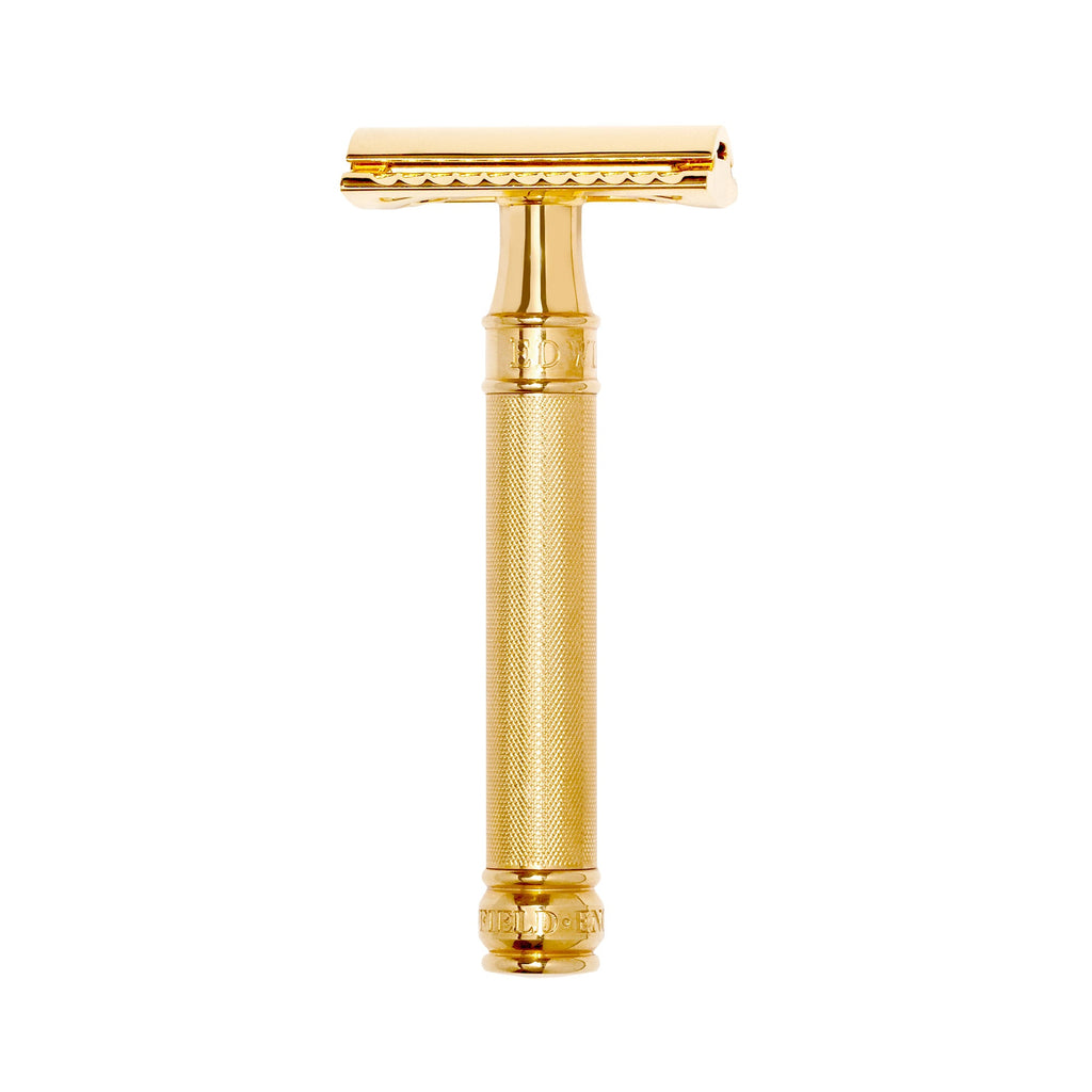 Edwin Jagger Classic Safety Razor in Gold Barley Finish Double Edge Safety Razor Edwin Jagger 