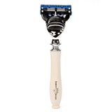 Edwin Jagger Chatsworth Gillette Fusion Razor Handle, Faux Ivory Cartridge Type Safety Razor Edwin Jagger 