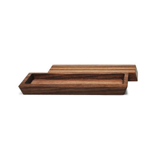 e+m Holzprodukte Wood Desk Organizer Set, Walnut Desk Organizer e+m Holzprodukte 