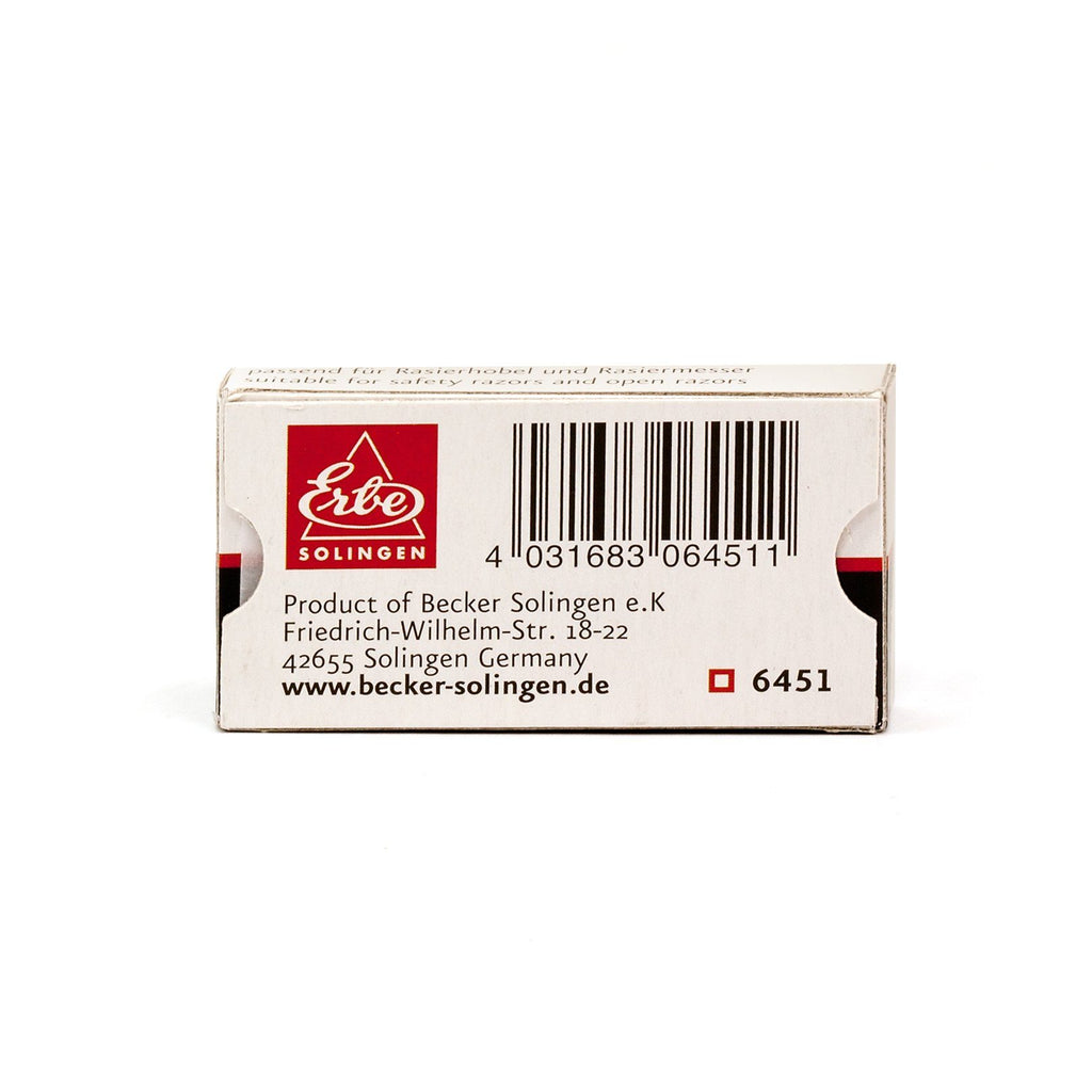 Erbe Razors 10 Erbe Solingen Double-Edge Safety Razor Blades — Fendrihan
