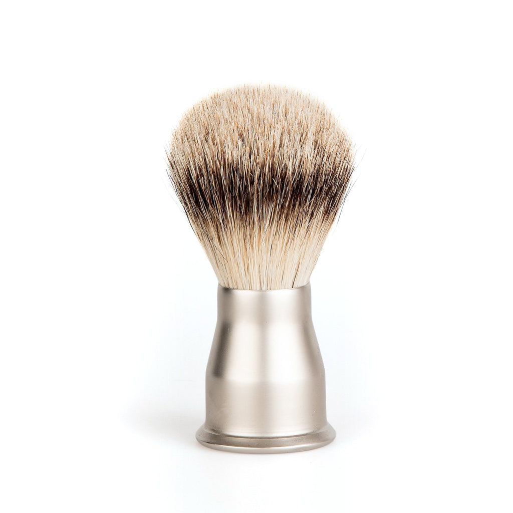 Erbe Solingen Silvertip Shaving Brush, Matte Handle Badger Bristles Shaving Brush Erbe Solingen 