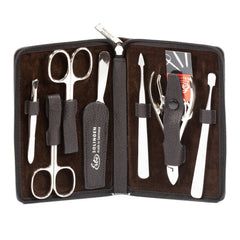 Erbe Solingen 7-Piece Manicure Set, Water Buffalo Leather Zip Case Manicure Set Erbe Solingen 