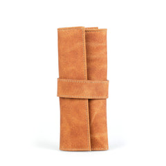 Erbe Solingen 5-Piece Manicure Set, Cognac Leather Roll Case Manicure Set Erbe Solingen 
