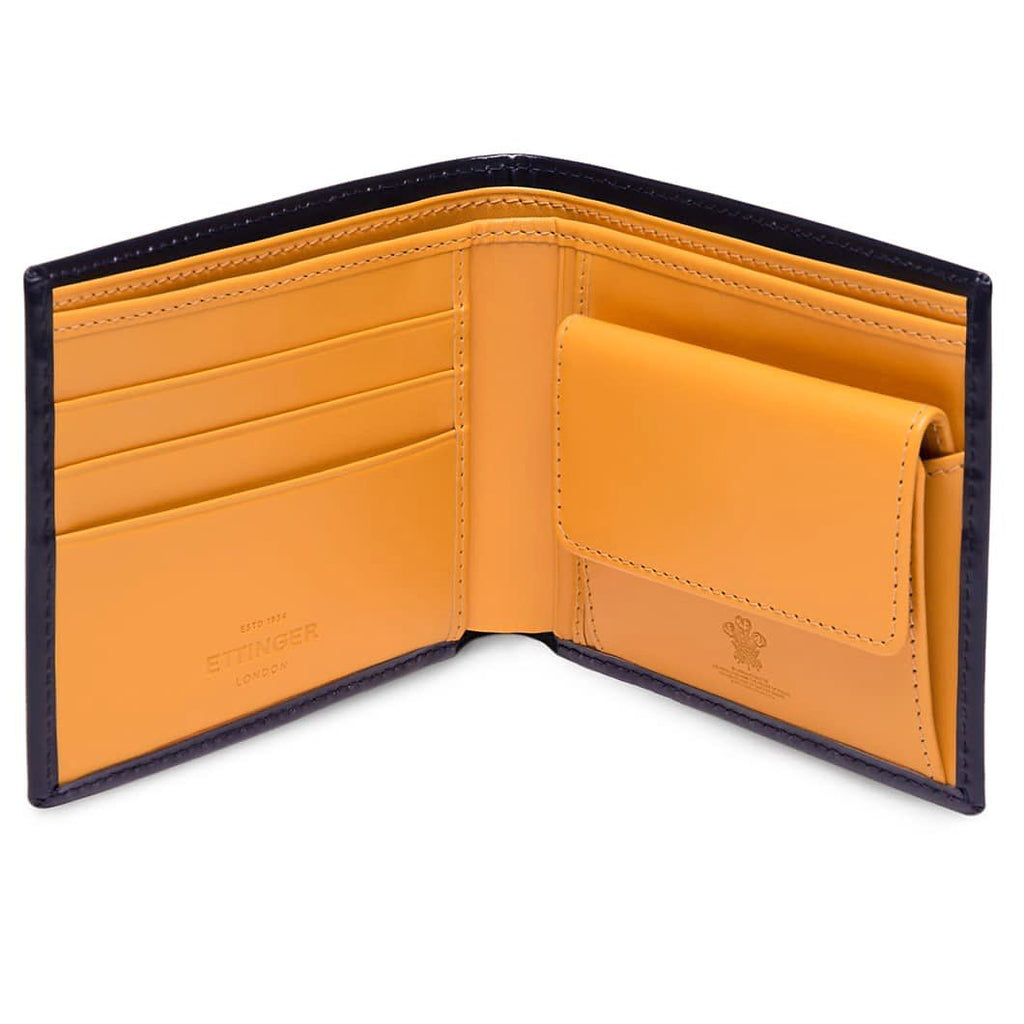 Ettinger Bridle Hide Billfold with 3 Credit Card Slots and Coin Purse Leather Wallet Ettinger 