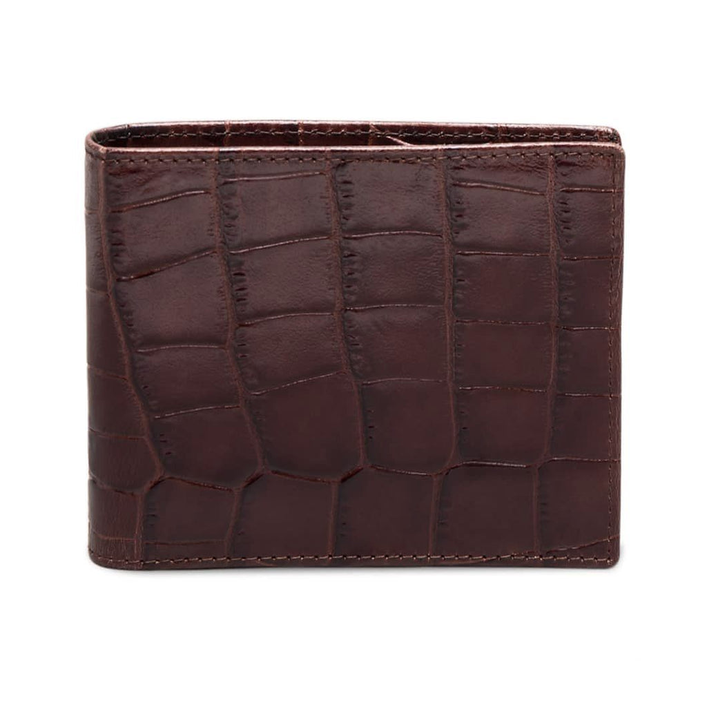 Ettinger Croco Billfold Leather Wallet with 6 CC Slots Leather Wallet Ettinger 