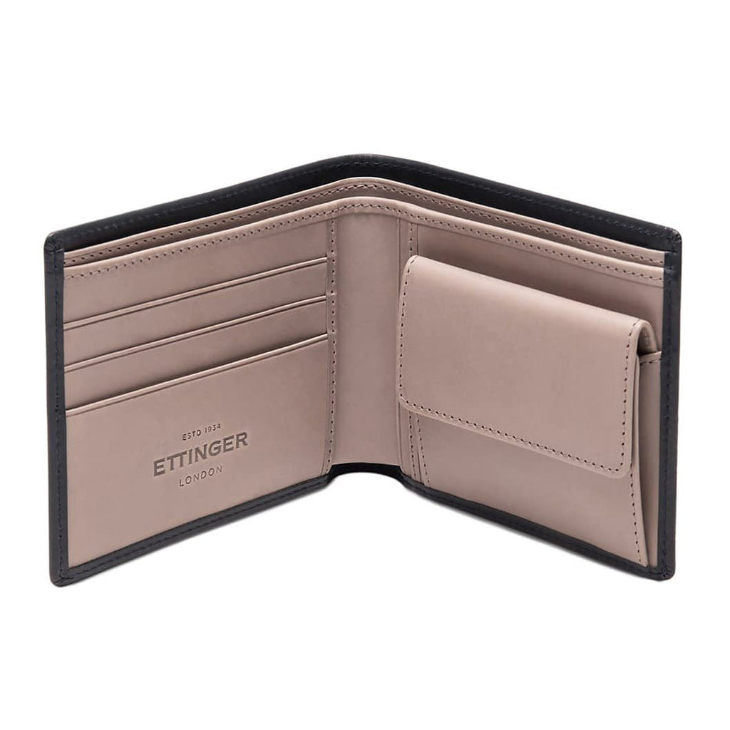 Ettinger Saint Crispin Billfold with 3 Credit Card Slots and Coin Purse Leather Wallet Ettinger 