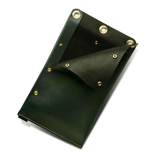 Ezra Arthur Flat Folio Dopp Kit Grooming Travel Case Ezra Arthur Green 