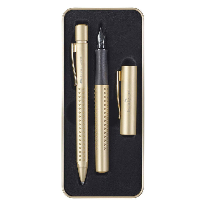 Faber-Castell Grip Fountain and Ballpoint Pen Gift Set Ball Point Pen Faber-Castell Gold 