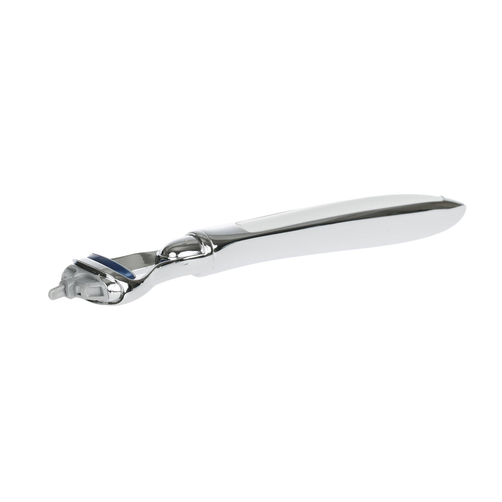 Fendrihan Handle for Cartridge Razor, Chrome with White Accent Cartridge Type Safety Razor Fendrihan 