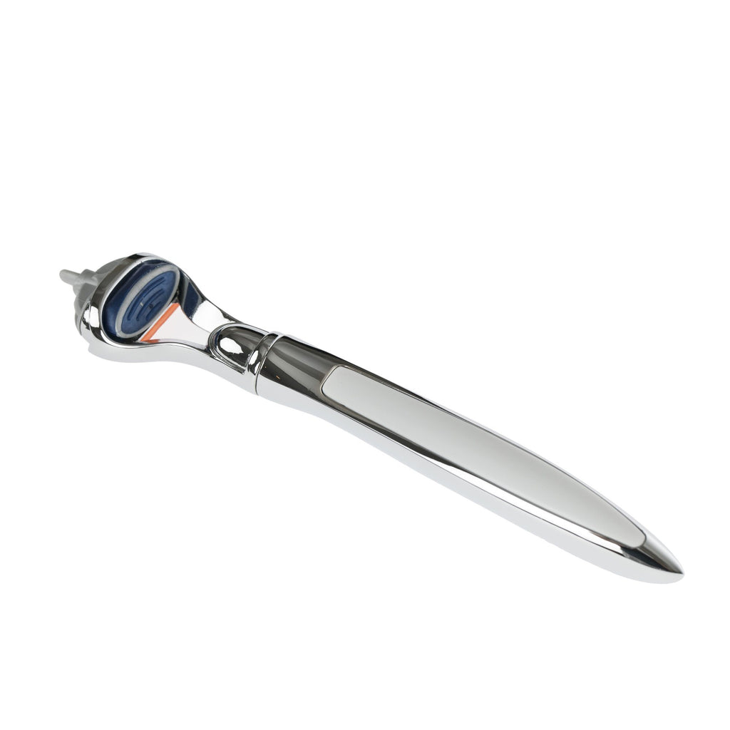 Fendrihan Handle for Cartridge Razor, Chrome with White Accent Cartridge Type Safety Razor Fendrihan 
