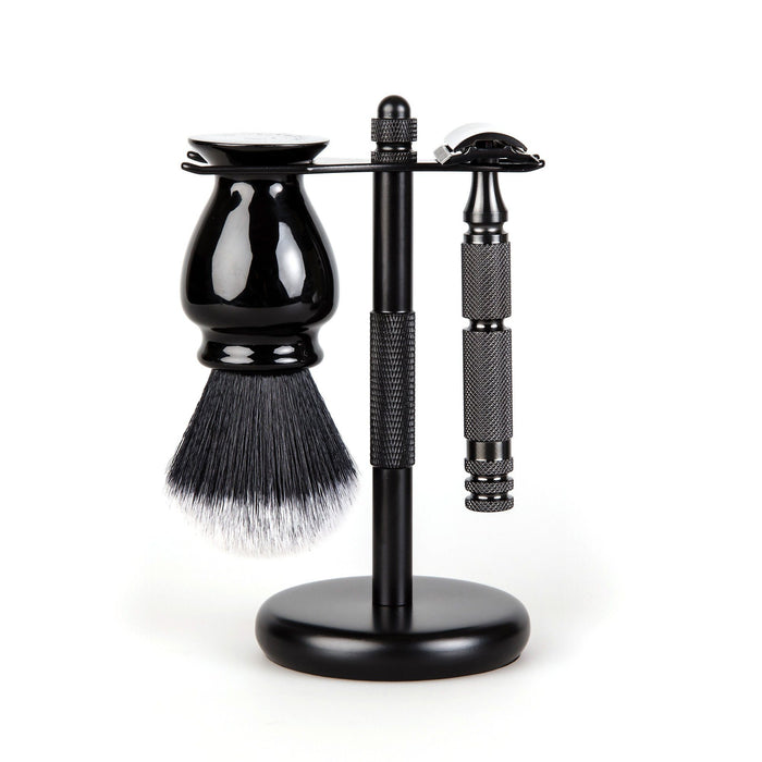3-Piece Wet Shaving Set with Stainless Steel Safety Razor, Save $12 Shaving Gift Set Fendrihan Adventurer MK II 22 mm 