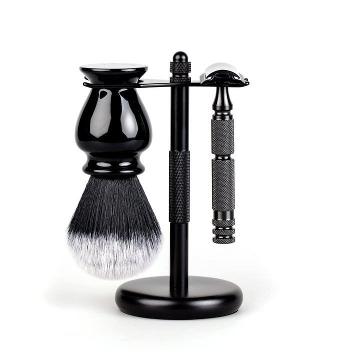 3-Piece Wet Shaving Set with Stainless Steel Safety Razor, Save $12 Shaving Gift Set Fendrihan Adventurer MK II 24 mm 