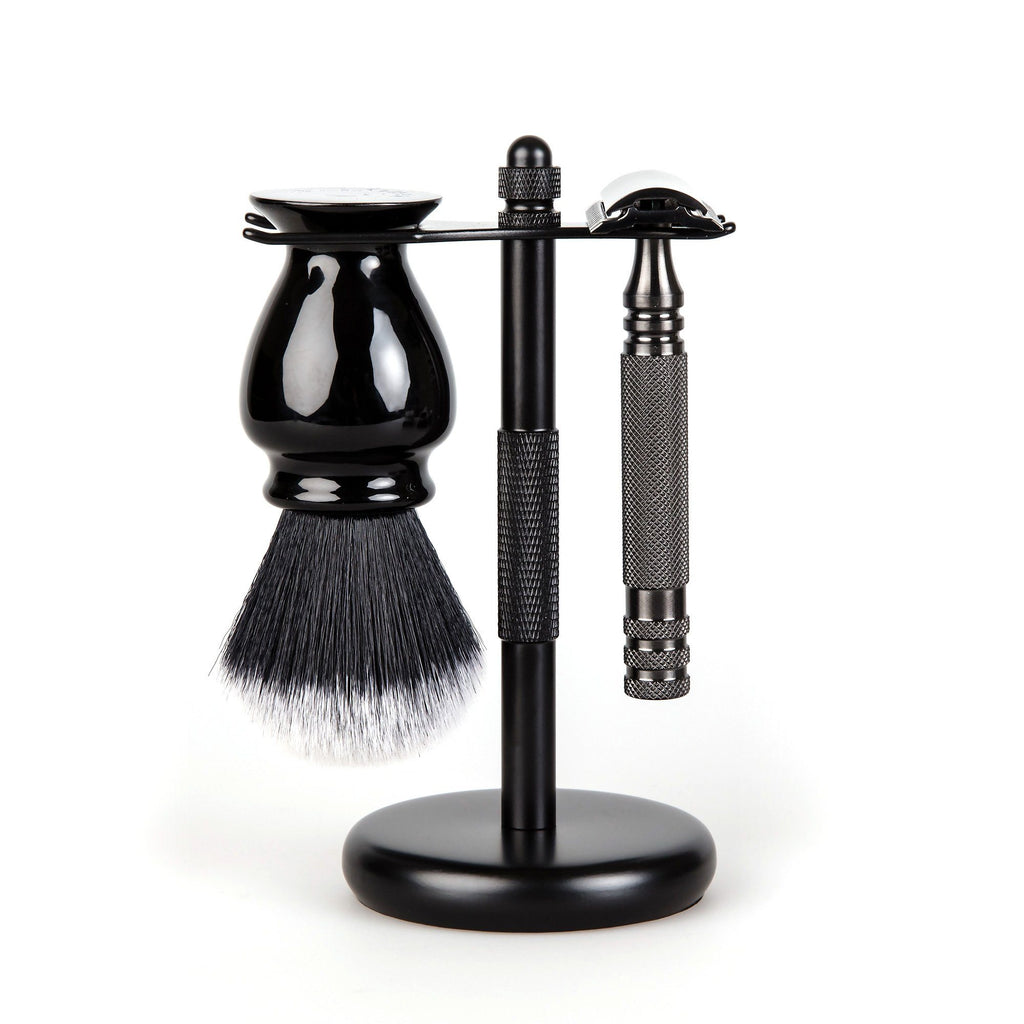 3-Piece Wet Shaving Set with Stainless Steel Safety Razor, Save $12 Shaving Gift Set Fendrihan Ambassador MK II 22 mm 