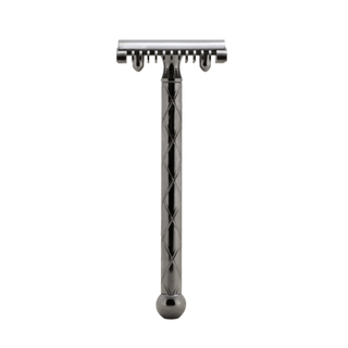 Fatip Black Metal Retro Original Safety Razor, Made in Italy Double Edge Safety Razor Fatip 