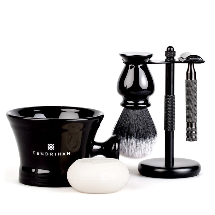 5-Piece Wet Shaving Set with Stainless Steel Safety Razor, Save $25 Shaving Gift Set Fendrihan Scientist MK II 24 mm Coconut & Vanilla